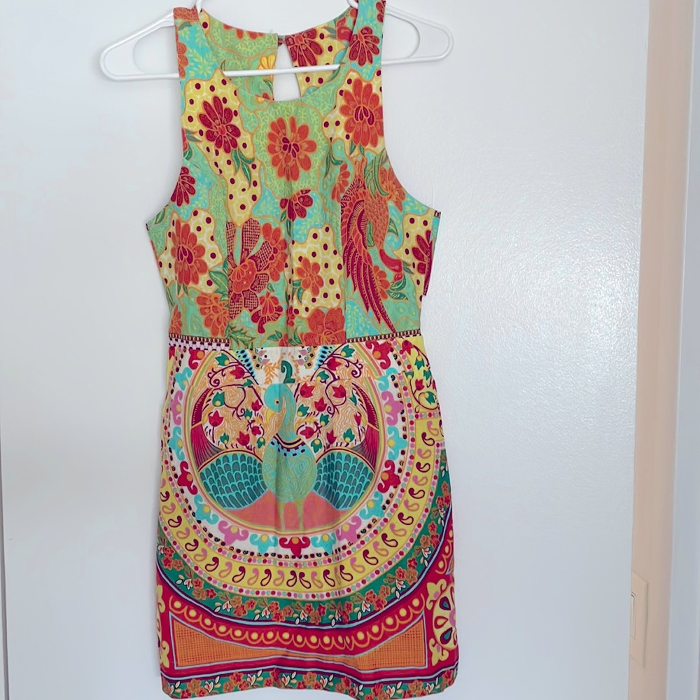 Anthropologie Farm Rio Cutout Mini Dress XS (0,2)